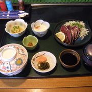 枕崎駅前のかつおも食べられる和食店