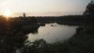 釧路湿原を流れる