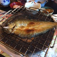 朝食の鮎の開きも美味しい!