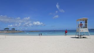 海洋博公園内の人工ビーチ