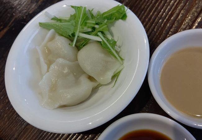 水餃子をおともに