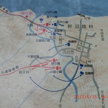 戊辰戦争で南部藩と津軽藩の攻防略図