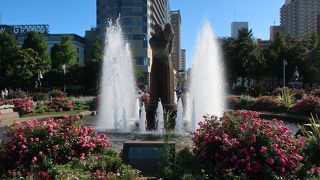 噴水のモニュメント