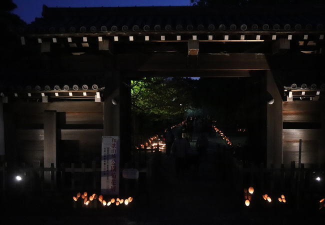 和歌山城まちなかキャンドルイルミネーション 竹燈夜