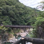 橋上からの眺めがいい