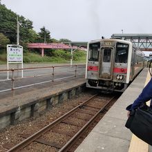 厚岸駅にて