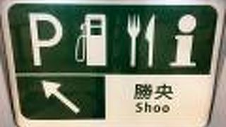 ほどよい場所にあるサービスエリア。