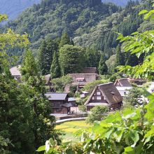 相倉集落全景撮影スポットから見た景観