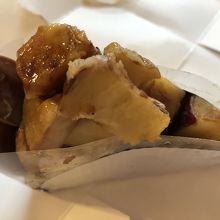 サツマイモ、栗、煮りんご