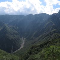 午後の槍・穂高連峰方面（北穂、奥穂、前穂は左画面外）。