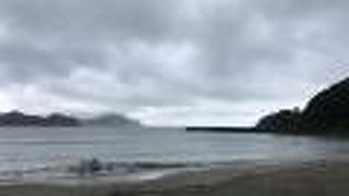 宮崎県境の波当津海岸、波無し