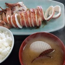 イカ焼き定食