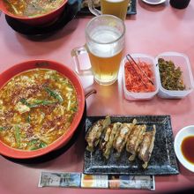 辛麺ギョーザセット