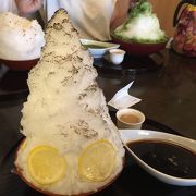 お番茶のかき氷