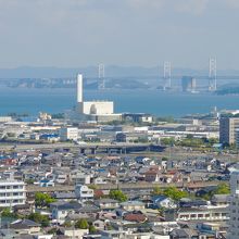 これは丸亀城からの眺め