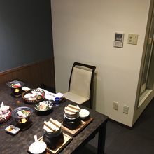 夕食会場