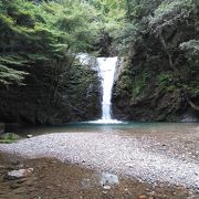 遊歩道から階段を下りてすぐです。