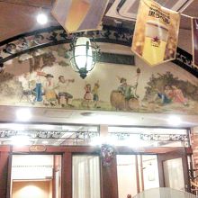 かつてのドイツの農村風景の壁画