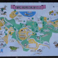 東庄県民の森案内図