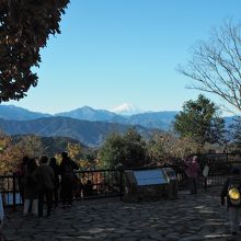 山頂から見た富士山