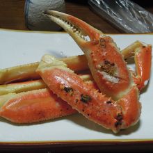 焼いたかには風味が高い