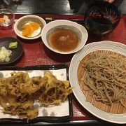 穴場な蕎麦屋