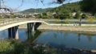 宇治川の中にある公園