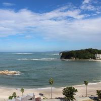 ホテルが高台に位置する上に、最上階だったので・・