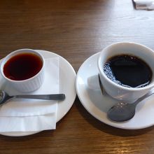 デザートとコーヒー