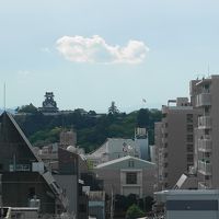 部屋からは高知城がよく見えました