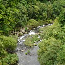 渓谷側の眺め