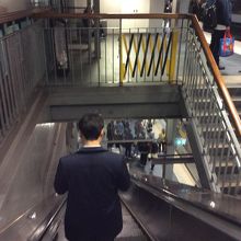 ホームは狭いです