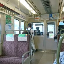 運転手席の裏からの眺めがよい