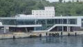 鴛泊港フェリーターミナル「海の駅おしどまり」から礼文島行きのフェリーに乗船しました。