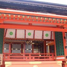 南中楼門から見る宇佐神宮本殿・一之御殿