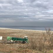 石の海岸です。