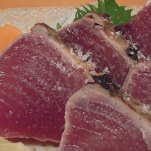 カツオの塩タタキがいけた