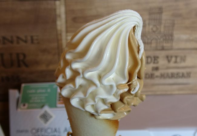 東京へ出発前の濃厚ソフトクリーム！