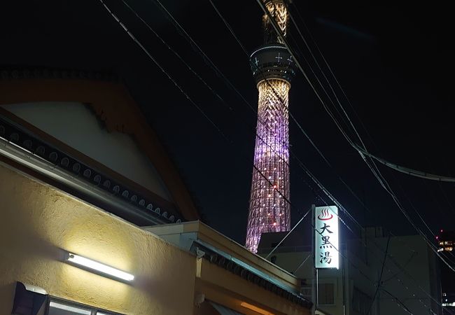 温泉もスカイツリーも楽しめる銭湯。