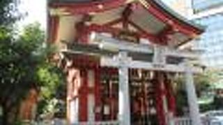 神田明神の境内に