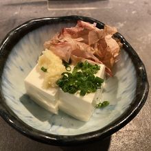 スタンプス特典の冷奴