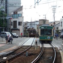 嵐電嵐山線車両