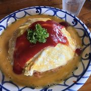 野尻湖半にある洋食レストラン