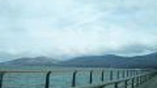 雄大な富士山の姿を眺めながら