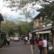 阿蘇神社前の門前町