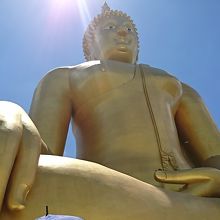 真下から見上げた大仏