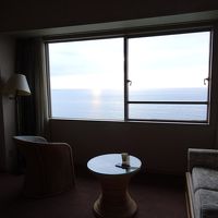 部屋から海を一望、夕日も見れました。