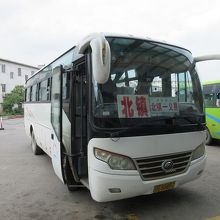 義県から北鎮市へのバス。