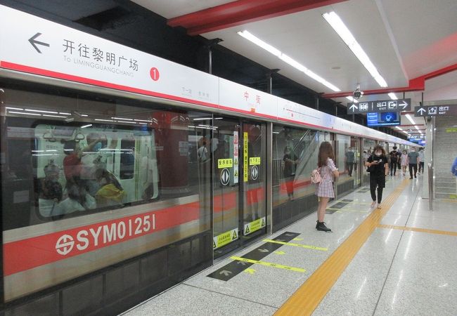 古くからの繁華街への最寄り駅。