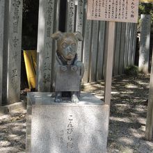 首に袋が付いています